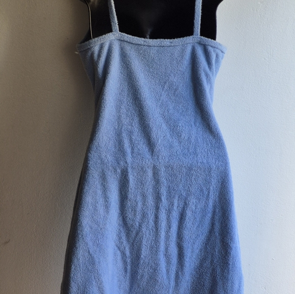 Ambercrombie Fitch Y2k Blue Terry Cloth Mini Dress S - Picture 10 of 16